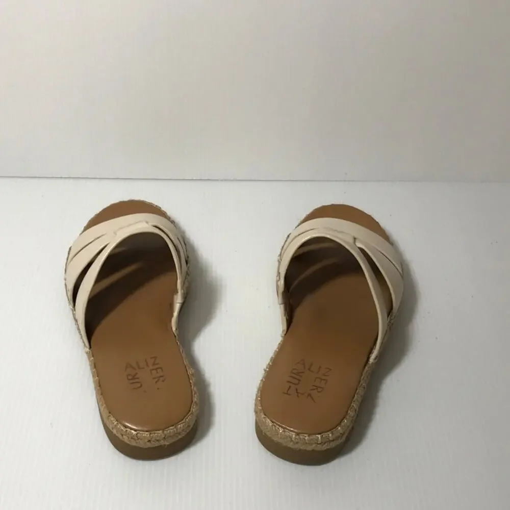 Naturalizer Arden Leather Round Toe Slip-on Sandals 5M
